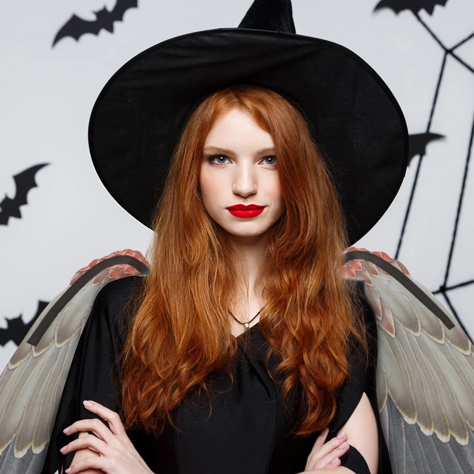 

1pc Large Wing Prop Non-Woven Fabric Adjustable Shoulder Straps For Costume Party Carnival Masquerade Cosplay Stage Performance