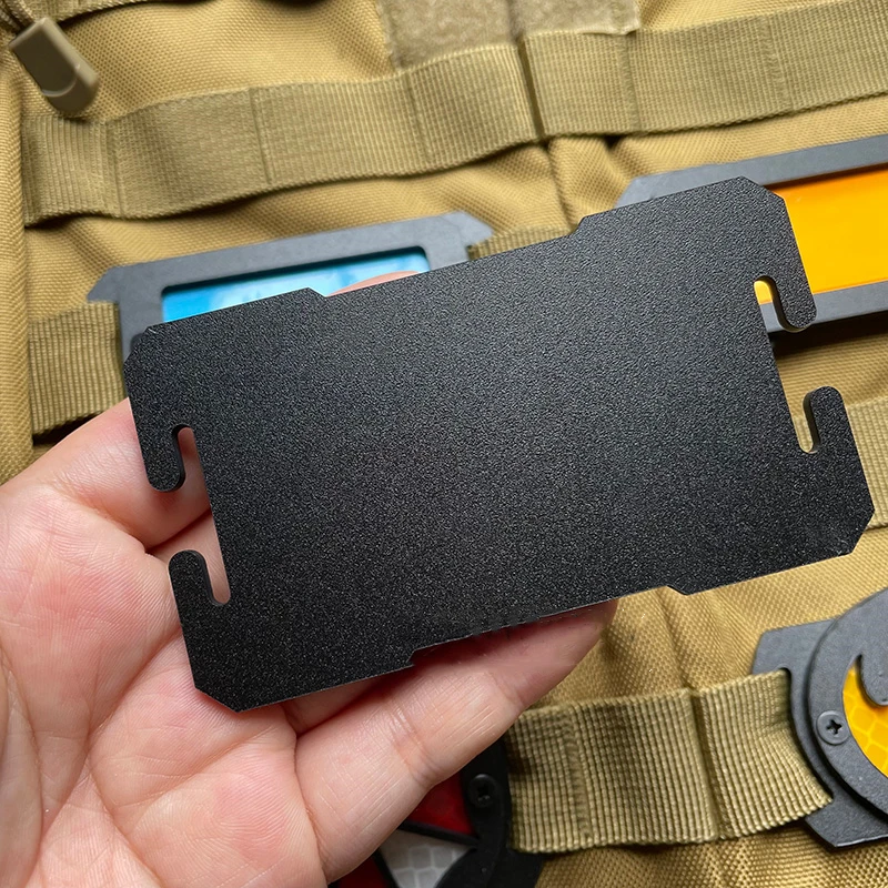 Tactical Molle Mount Accessories Backpack Universal Blank Stickable Badge Base Extended Patches With Loop