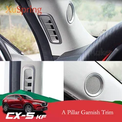 For Mazda CX-5 CX5 2018 2019 2020 2021 Speaker Sound Ring Trim Cover Stainless Steel Decoration Interior Mouldings Accessories