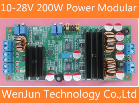 10-28V input 200W power module for Computer security industrial control DC 19V 24V UPS uninterruptible backup power module