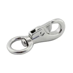 304 Stainless Steel Swivel Snap Hook，4” Heavy Duty Marine Hammock Chair Swivel Hook Snap Safe Shackle Outdoor Sea Boat Rigging