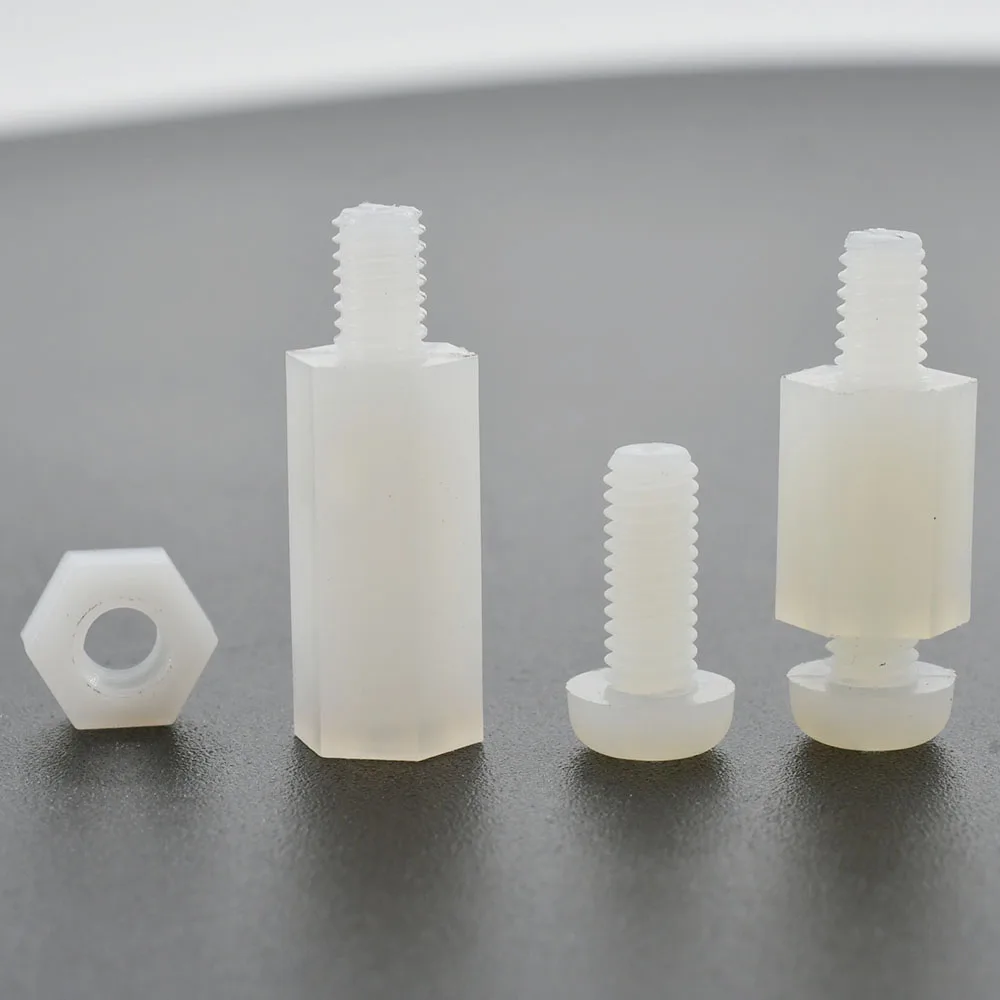 M2 M2,5 M3 M4 Nylon Motherboard Abstandshalter PCB Unterstützung Platine Säule Rack Säulen Abstandshalter Kunststoff Sechskantschraube Bolzen und Mutter Set – Detail 9