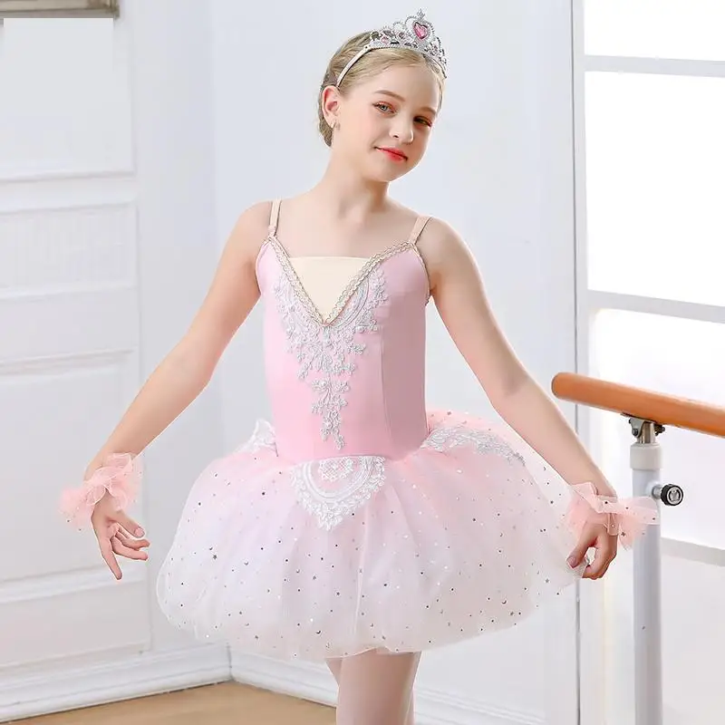 2022 New Professional Ballet Tutu Adults Child Flower Ballet Dress For Girls Kids Leotard Ballerina Dress Women Dance Wear