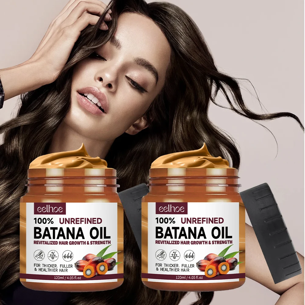 

Batana Oil Hair Growth Mask 100% Pure Organic Natural Strengthen Hair Roots Fluffy Moisturizing Repair Hair Care Conditioner