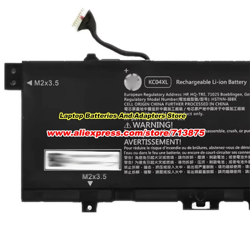 Genuine KC04XL Battery HSTNN-DB8P HSTNN-IB8K L08544-1C1 for HP Envy 13 13-AH0000 AH0015TX 13-AQ000 X360 13-AG0000 13-AR TPN-W133