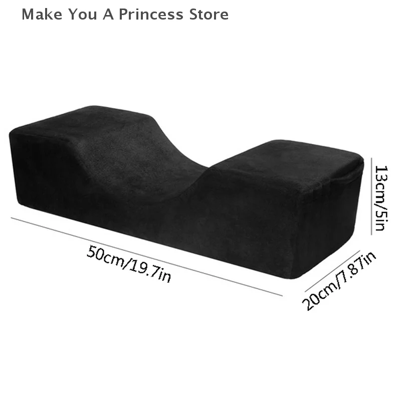 Travesseiro para cílios, suporte para pescoço, travesseiro macio para enxertia de cílios, espuma de memória, travesseiro de extensão de cílios com bolso, salão de maquiagem