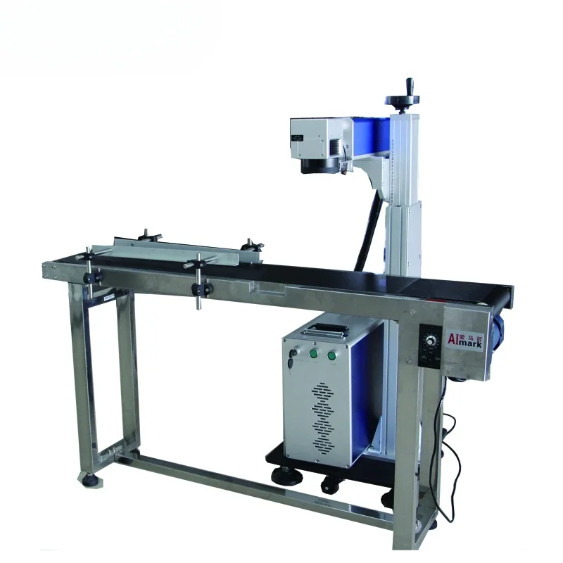 Industrial Laser Printer Conveyor Belt Laser Marking Machine For Metal/Plastic/Pet Bottles/Glass