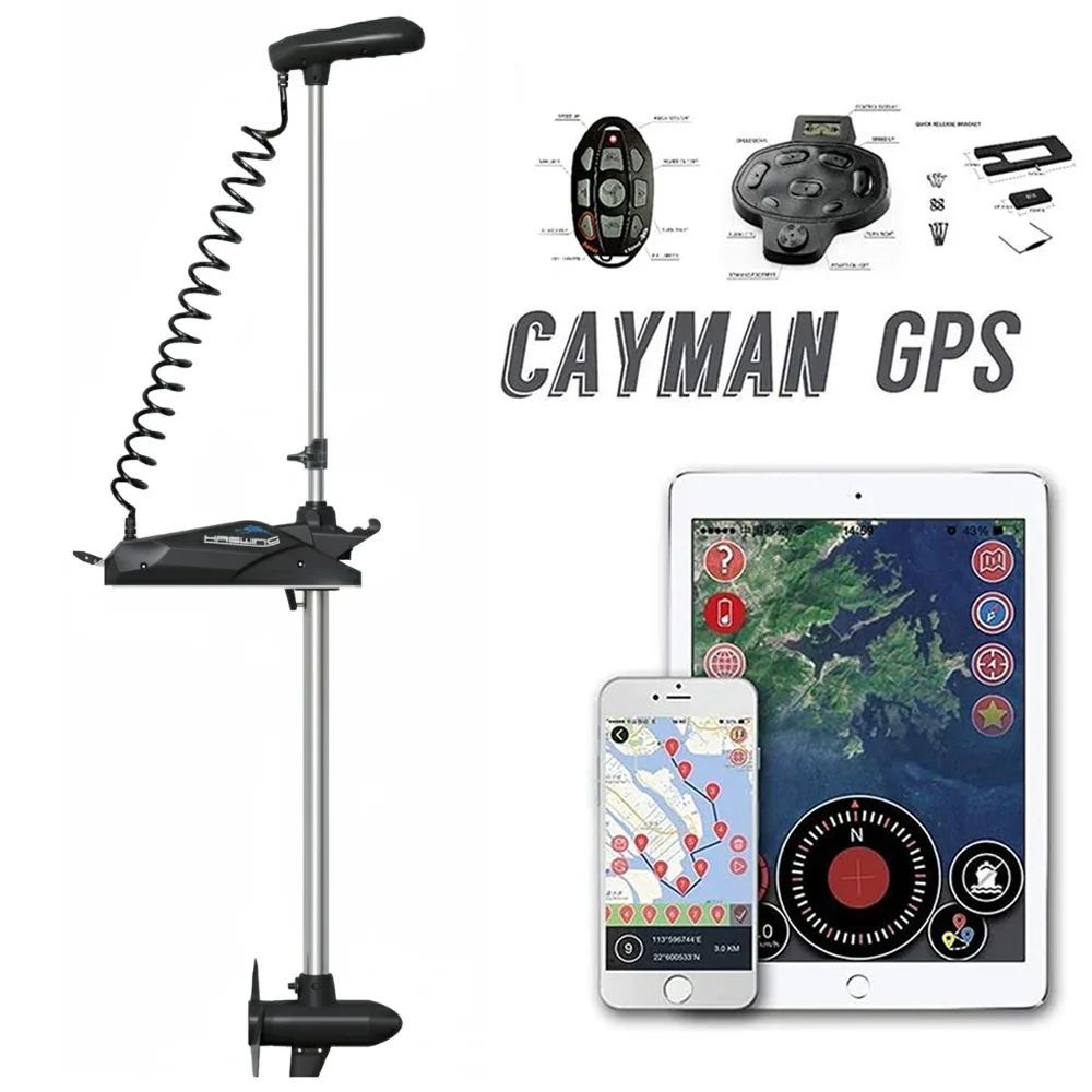 

50739-152/183/210/250 Haswing Cayman-B/with GPS 24V 80 Lbs Remote Control Bow Mount Electric Trolling Motor