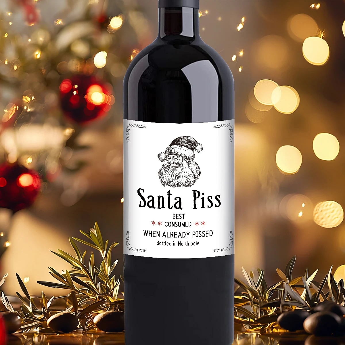 4pcs Funny Christmas Wine Bott - Photography Of The Year recension och pris
