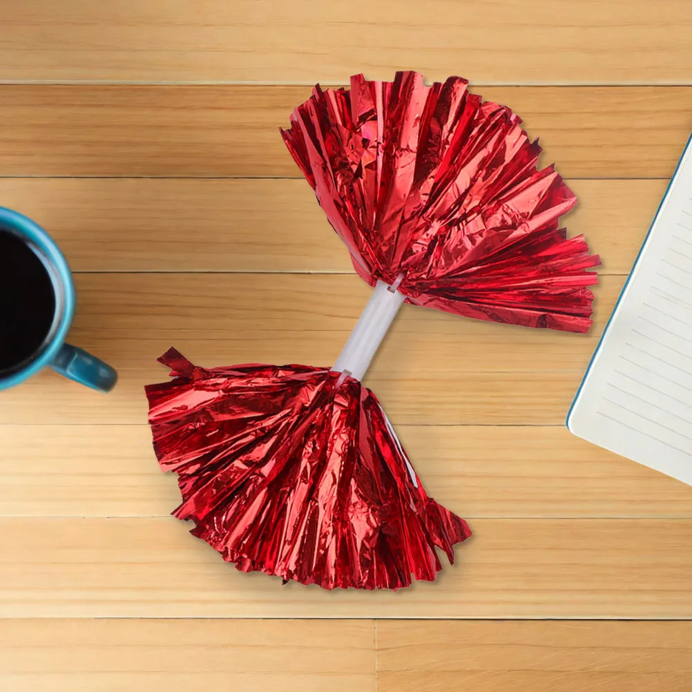 

4pcs Cheerleading Pom Poms Lightweight Vibrant High Visibility Durable Easy Assembly Ideal for Kids Adults Dance Party Sports