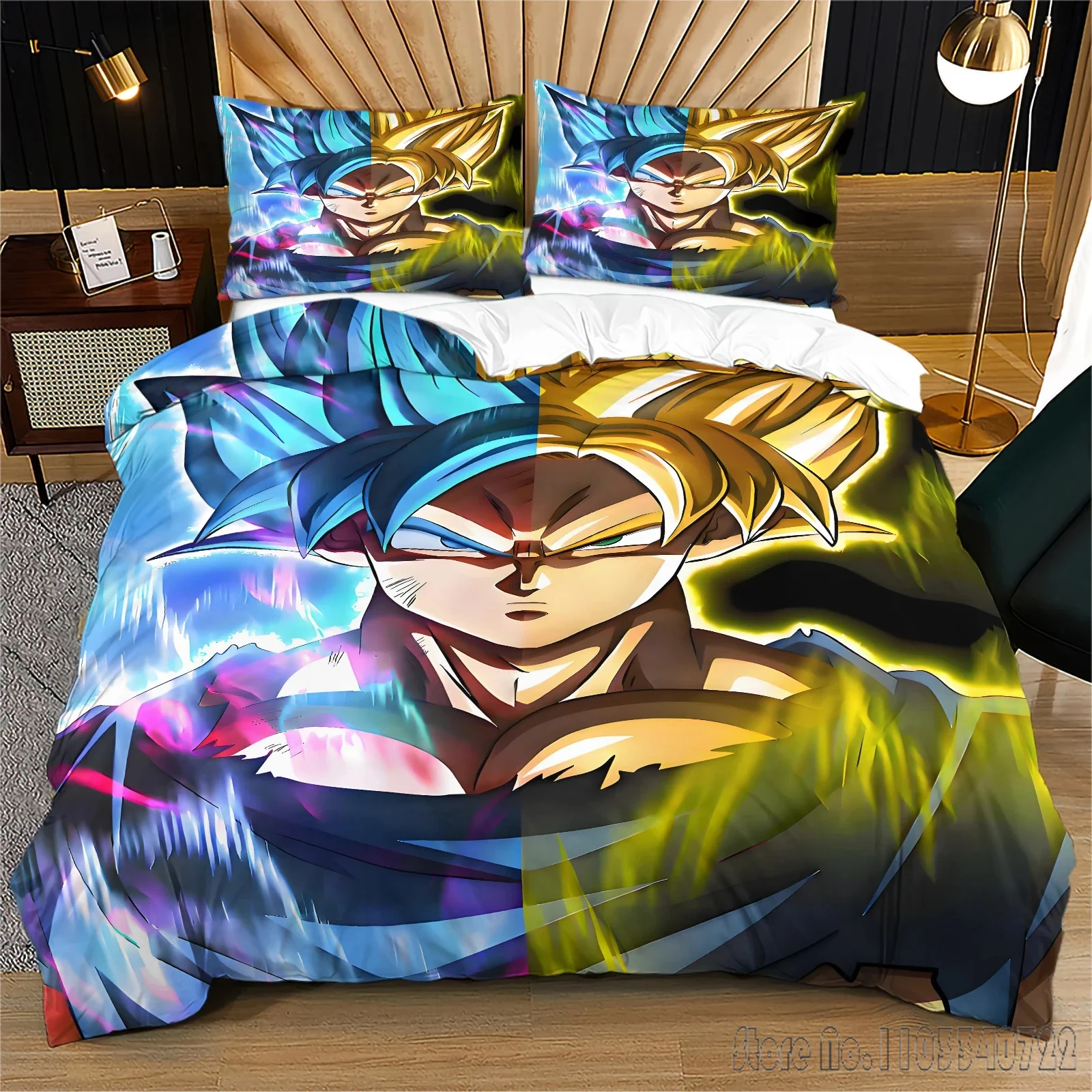 Anime 3D Pattern Dragon Ball Bedding Set Child Baby Duvet Cover Sets Bedclothes Twin Single King Kids Adult Gift