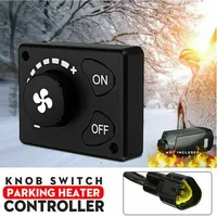 3 Pin Diesel Air 12/24V Parking Heater Control Knob Controller Switch Truck For Car Track Air Diesel Heater LCD Knob Controller