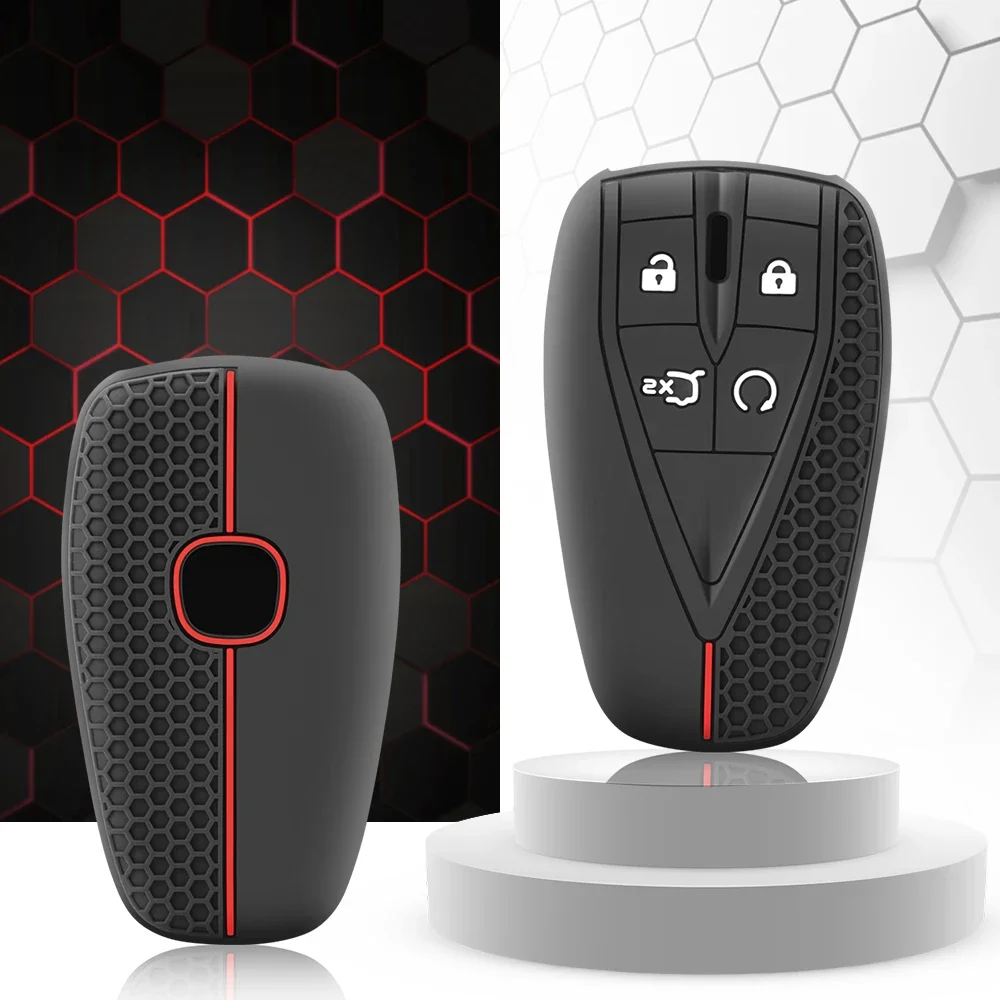 Silicone Car Key Case Cover For Changan Eado Unit CS35plus CS55plus CS75plus Smart Protected Keychains Interior Accessories