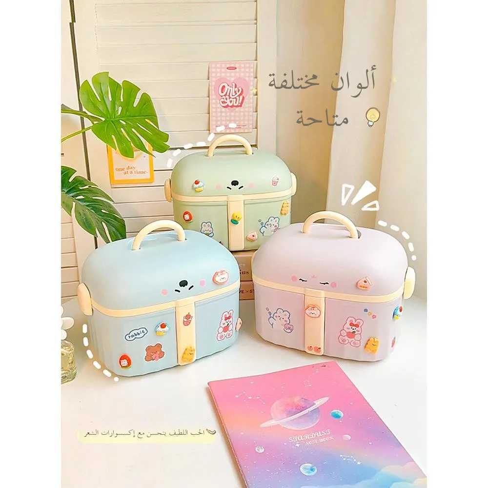 

Милая детская коробка для хранения аксессуаров для волос, заколки для волос принцессы для девочек, эластичная лента, шкатулка для драгоценностей, детская настольная коробка