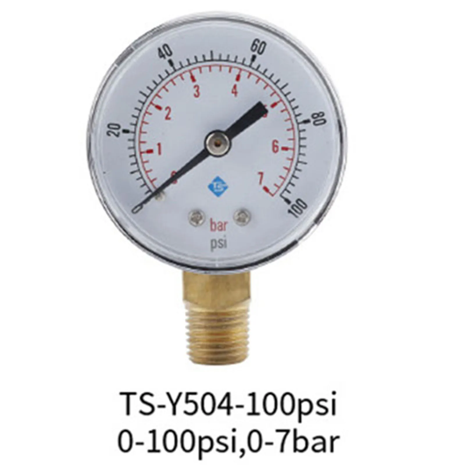 Medidor de pressão radial TS Y504, exibição clara precisa, fácil de instalar, ferramenta perfeita para qualquer aplicação