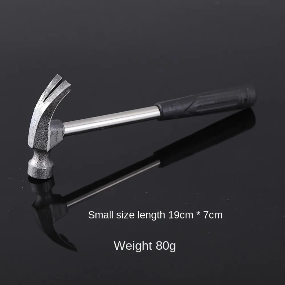 Household Multi-Function Pulling Nails Claw Hammer Window Breaker Safety Hammer Steel Pipe Handle Hammer