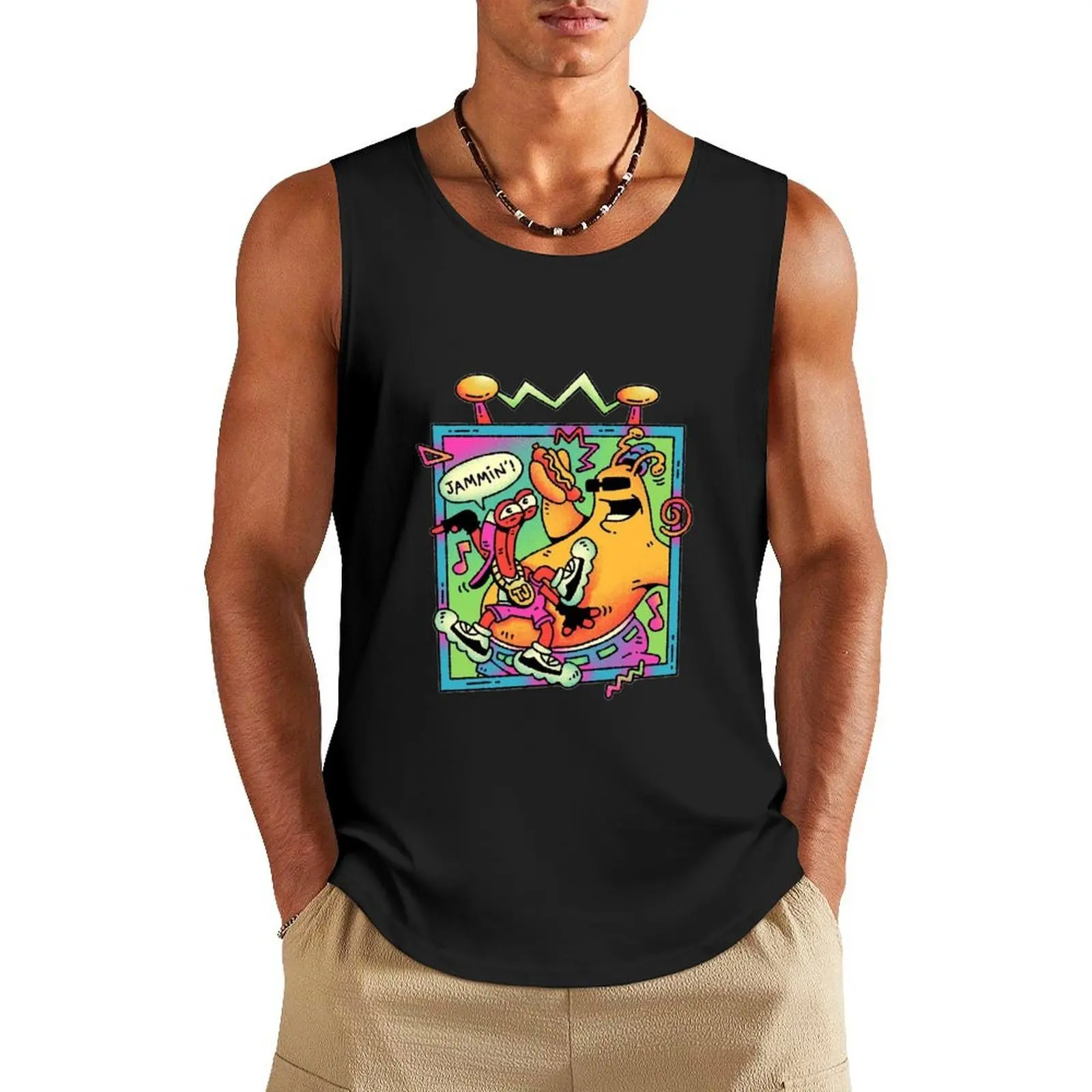 

ToeJam & Earl Classic Tank Top Gym wear bodybuilding men Sleeveless top