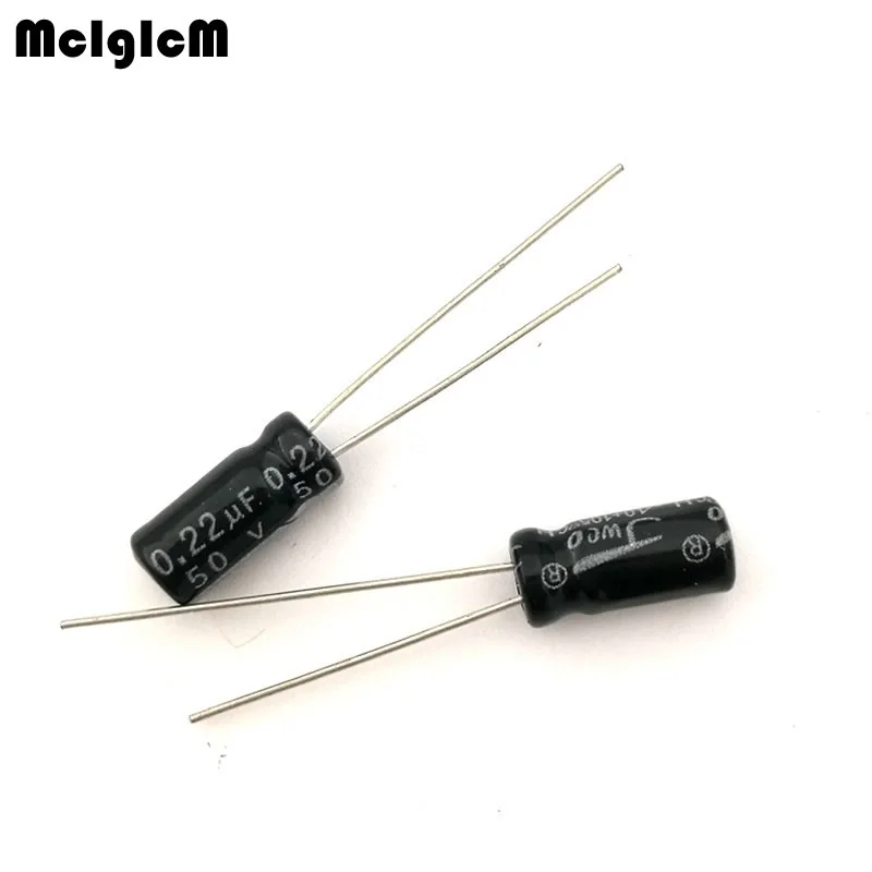 

1000pcs Aluminum electrolytic capacitor 0.22uF 50V 5*11 Electrolytic capacitor