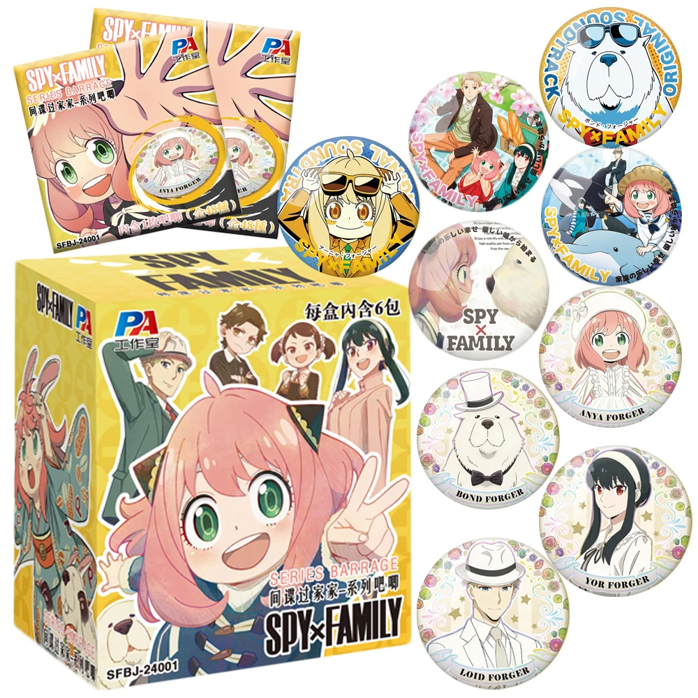 

New Anime Round Badges Cartoon Button Pins Creative Tinplate Brooches Backpack Accessories Trendy Christmas Gifts for Friends