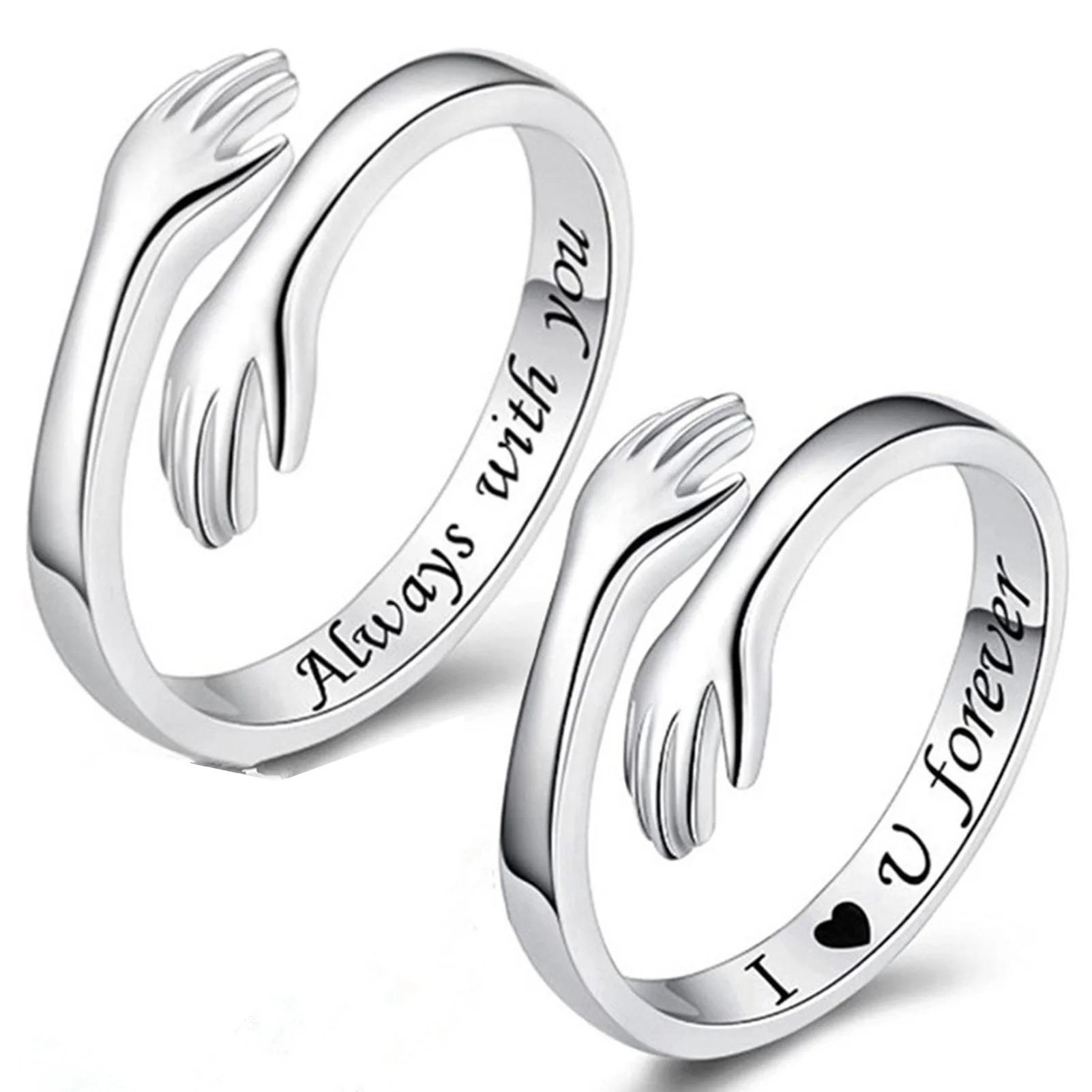 Hands Hug Open  Hypo-allergenic Rust Proof s for Marriage Anniversary Christmas Gift