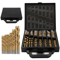 99pcs HSS 15mm-10mm Size Titanium Nitride Drill Bit Set Drilling Bits Kit for Metal Plastic Copper and Wood with Dur