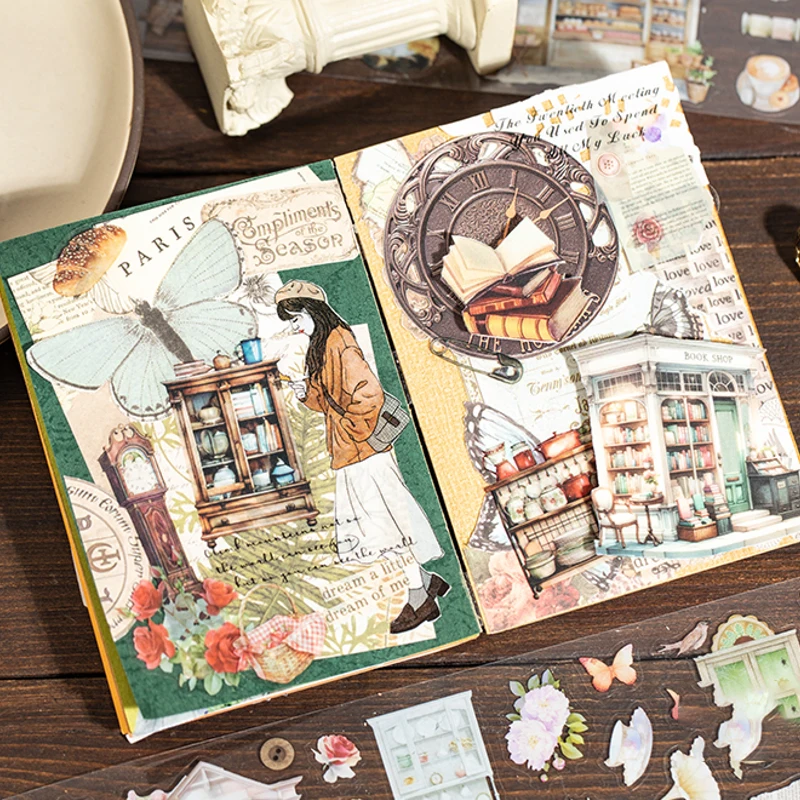 Stickers Tape 55mm*2m Classical Daily PET Die-Cutting Tape Scrapbook DIY & Handbook Mobile Phone Case Notebook Decoration