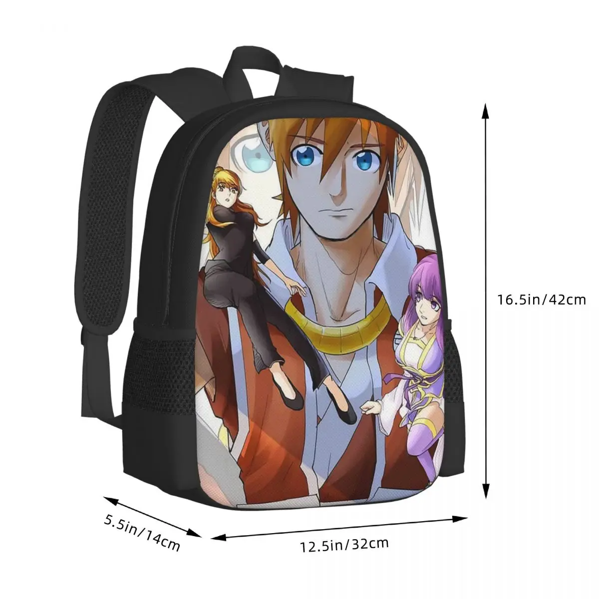 Tales Demon And God Trio Couple Student Backpack School Bag Hiking Travel Daypack for Men Women Fashion Bookbag Shoulder Bags