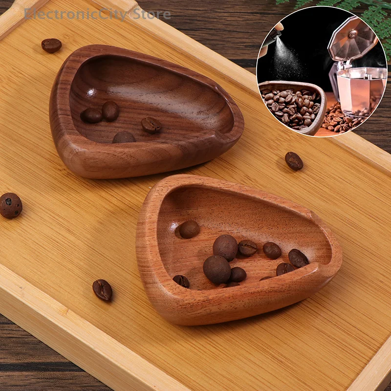 Multifunctional Wooden Coffee Bean Dosing Cup And Light Spray Bottle Barista Set For Enhance Brewing Coffee Experience