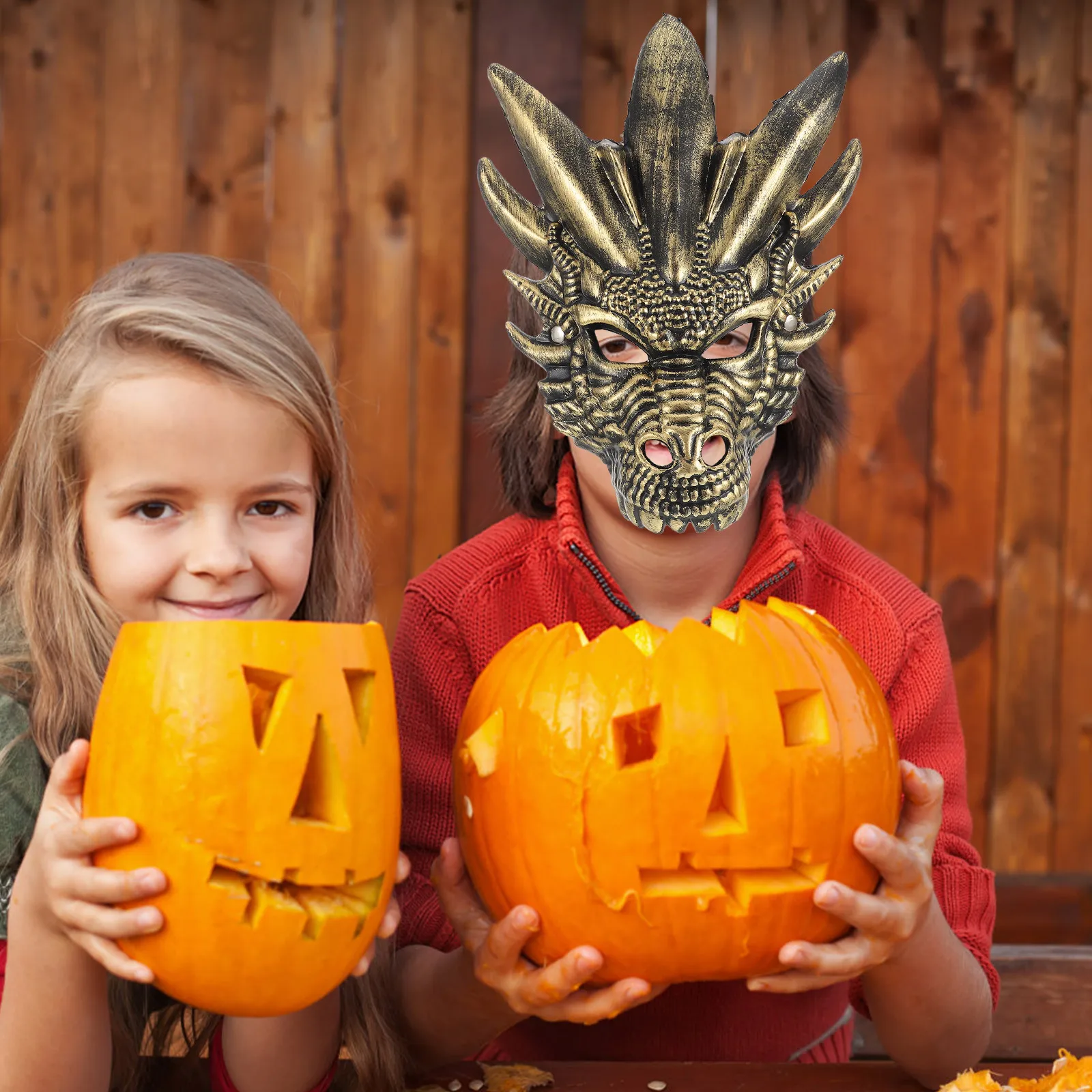 

Dragon Mask Dinoaur Accessories Cosplay Costume Props Plastic Masks for Kids Child 3d Animal