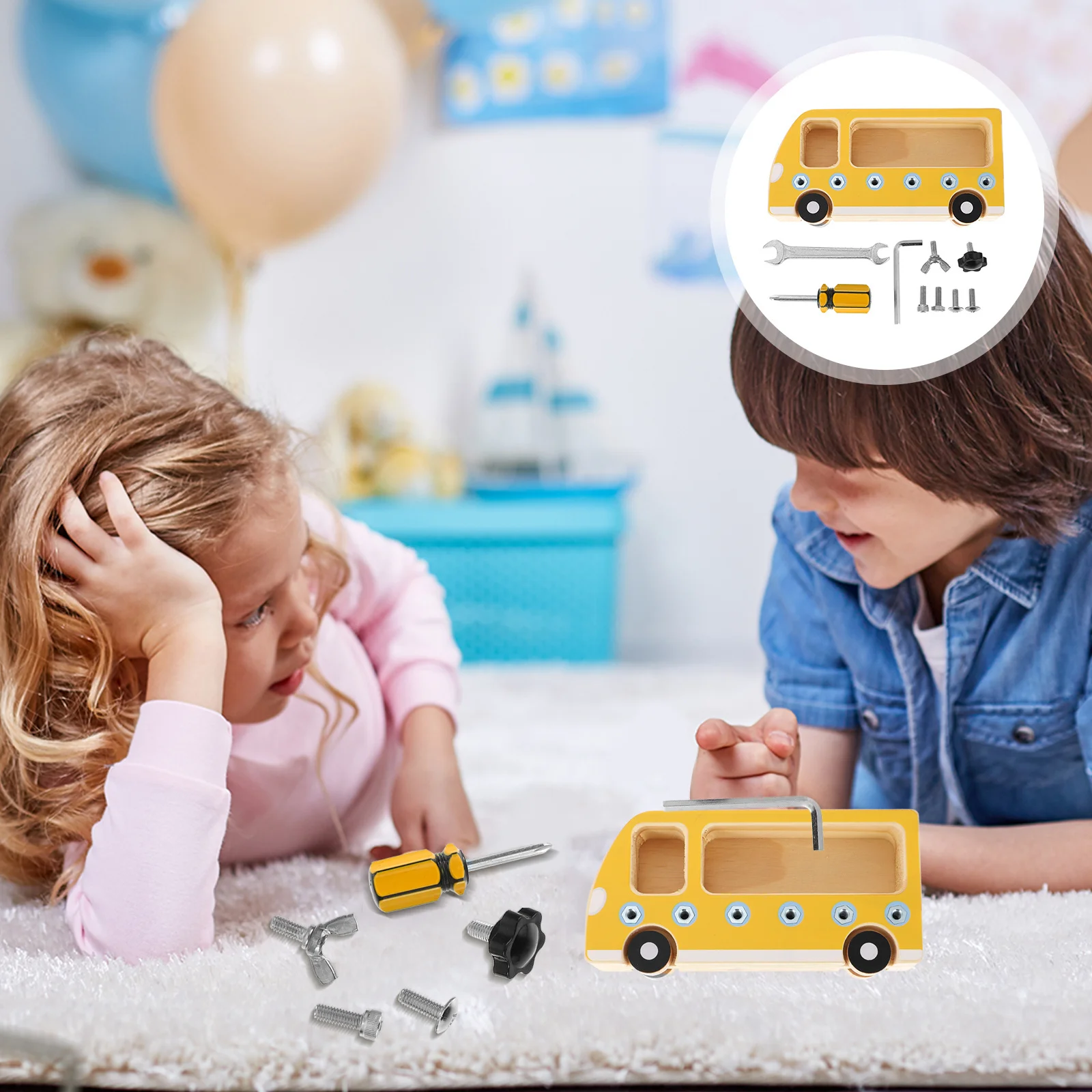 1 set 1 set tavola occupata in legno per bambini dado a vite giocattolo educativo precoce cognitivo apprendimento interattivo formazione per bambini