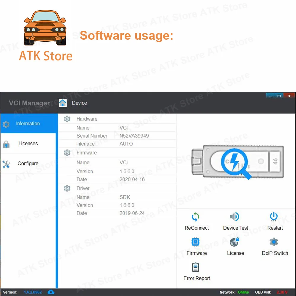 V-AS 6154A plus Online Support DO-IP CAN FD Protocol Cover All Model Function Newest Diagn ositc Tool V23.01 WIFI For Cars V-A-S