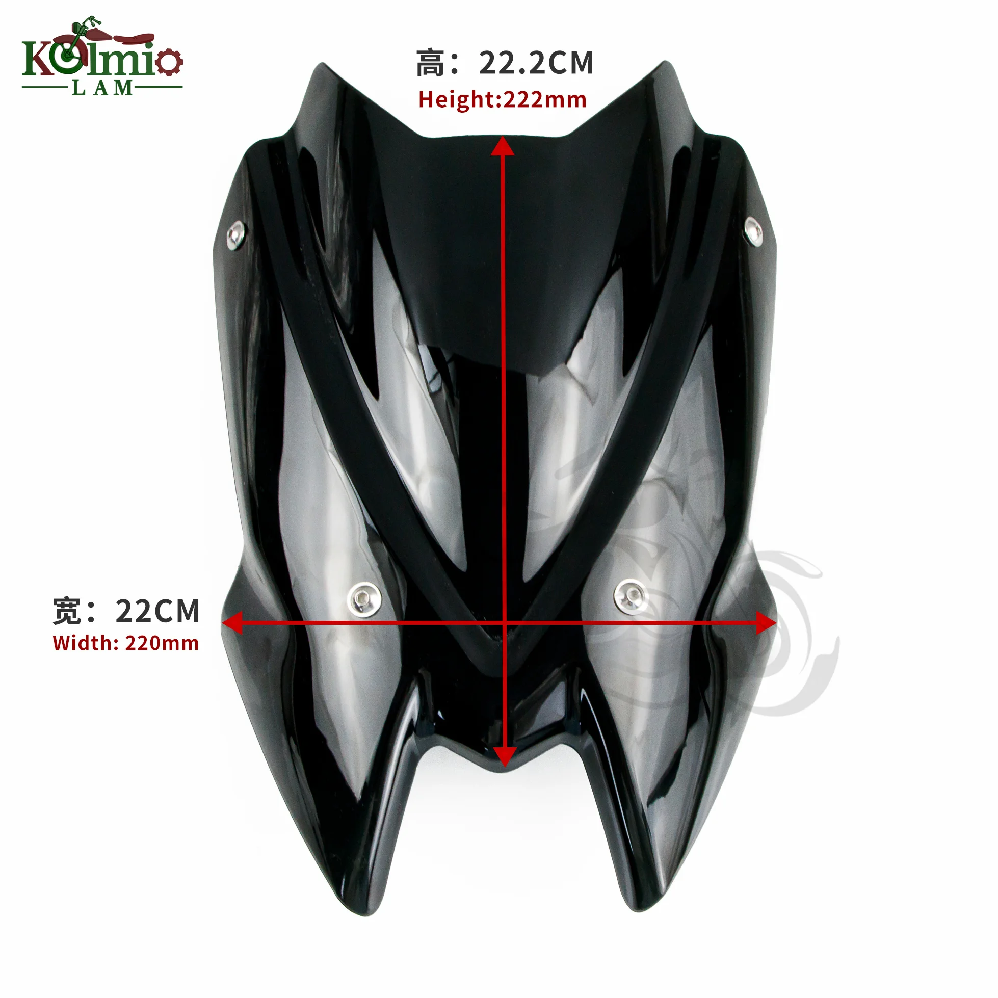 Fit For 2020 2021 2022 Black Motorcycle Windshield Kawasaki Z900 Z650 Z 900 Z 650 Motorcycle Accessories Windscreen