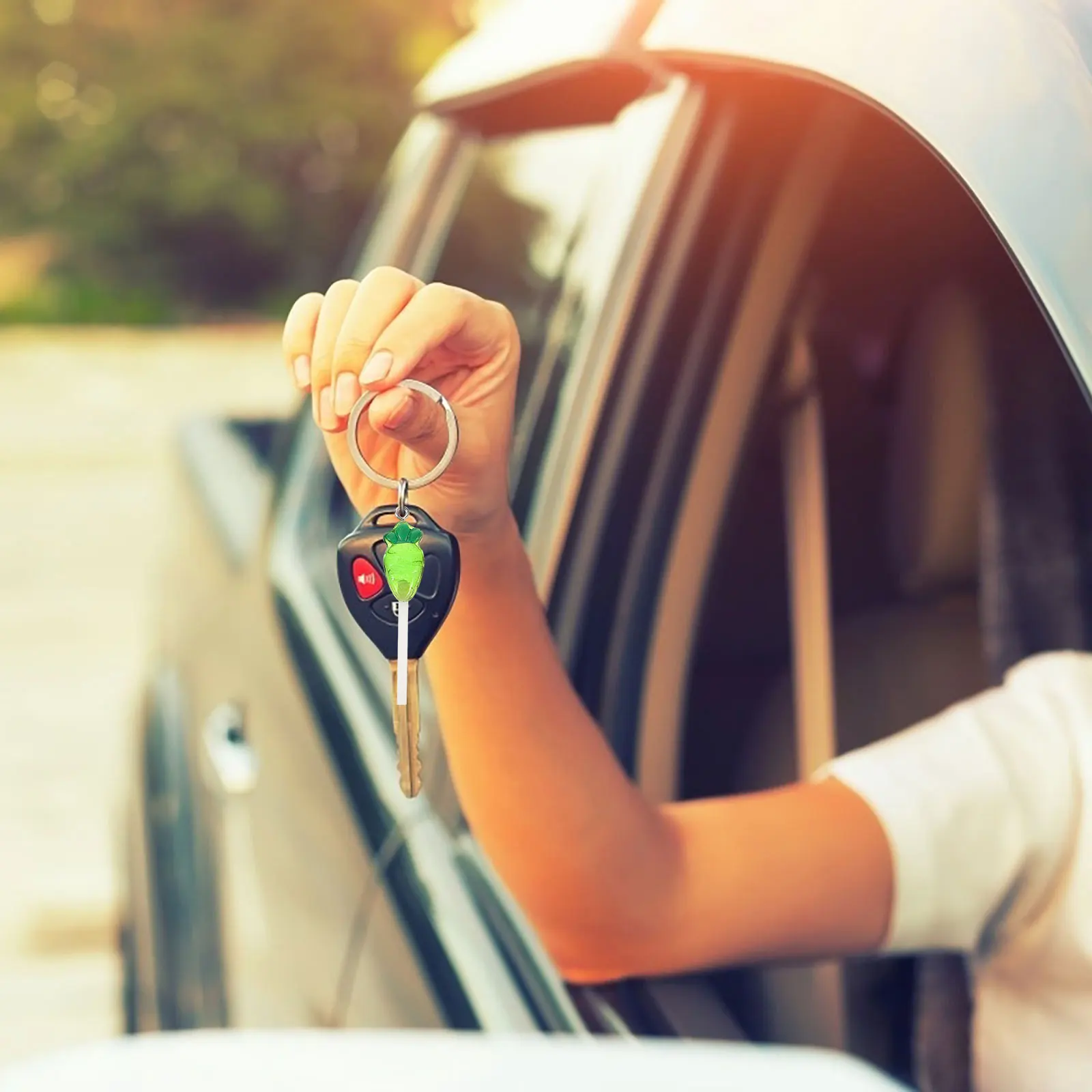 

20pcs Carrot Lollipop Resin DIY Decorative Keychain Charms Pendants Bulk Accessories Red Blue Pink Yellow Green