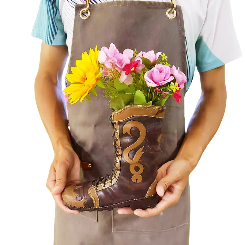 

2025 Silicone mold, large denim shoe vase mold, DIY indoor decoration tool