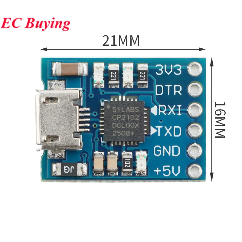 10 ชิ้น/1 ชิ้น CP2102 MICRO/TYPE-C USB เป็นอนุกรม UART TTL โมดูลแปลงตัวแปลงไมโครคอนโทรลเลอร์ STC Downloader เปลี่ยน FT232