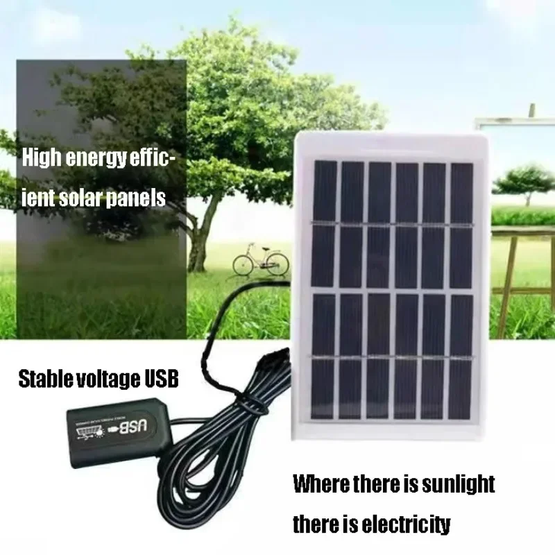 100W Zonneplaat 5V Solar Mobiel Opladen Bordpaneel Rugzak Zonne-Oplader Dual Usb Poorten Outdoor Mobiele Voeding