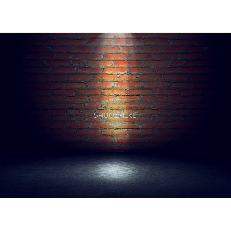 SHUOZHIKE 얇은 천 사진 배경, 빈티지 벽돌 벽 테마 사진 배경, 스튜디오 소품, 2187 ZZQQ-03