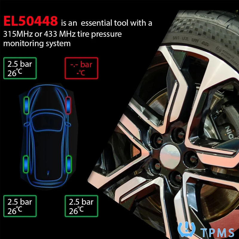 El-50448 TPMS strumento di attivazione dello Scanner del sensore del Monitor della pressione dei pneumatici dell\'auto per G.M/Opel/Buick/Chevrolet