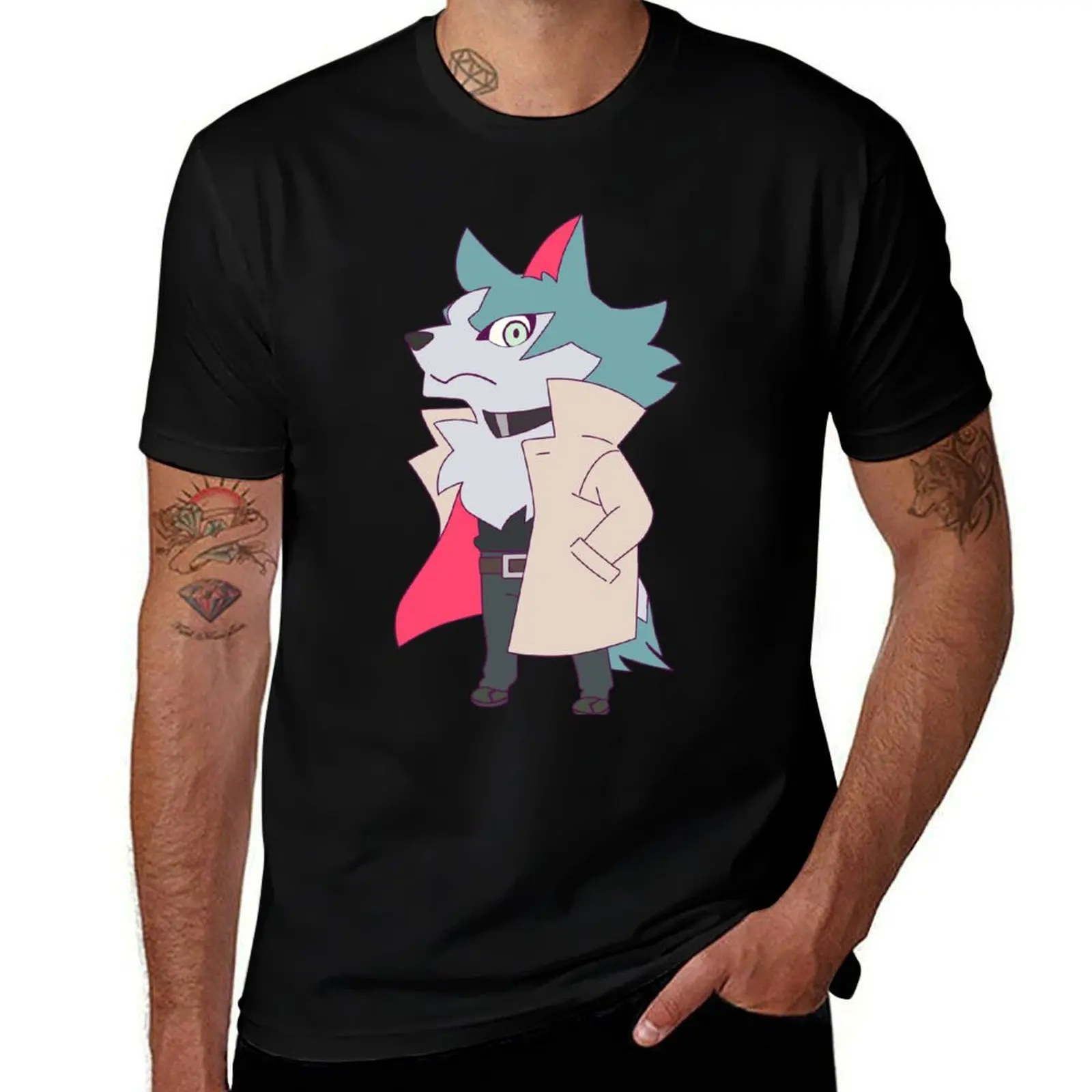 BNA wolf Shirou T-Shirt Simple Print Design T-Shirt