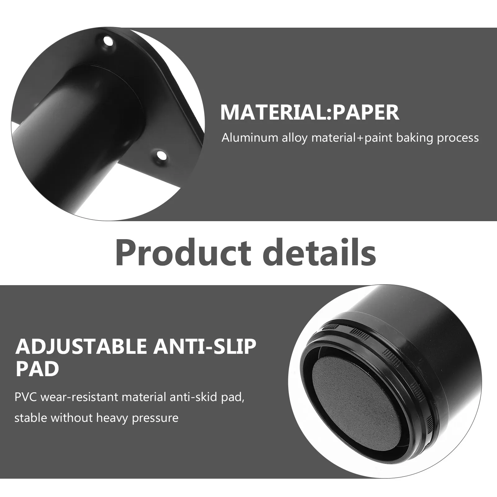 Adjustable Furniture Metal Leg Table Support Replacement Heavy Duty Aluminum Alloy Table Foot for Dining Chair Cabinet Dresser