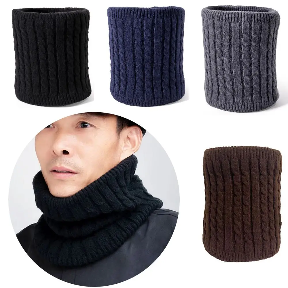 High Quality Unisex Knit Neck Warmer Solid Color Soft Bib Scarf Circle Loop Shawl