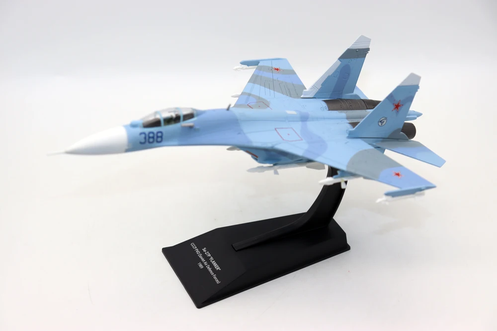 جديد 1/100 مقياس Su-27P فلانكر CCCP PVO سوخوي الهواء 1989 الطائرات المقاتلة دييكاست سبيكة محاكاة نموذج لجميع