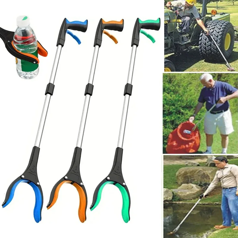 Foldable Litter Reachers Pickers Gripper Extender Hand Tools Portable Collapsible Garbage Grabber Pick Up Tools