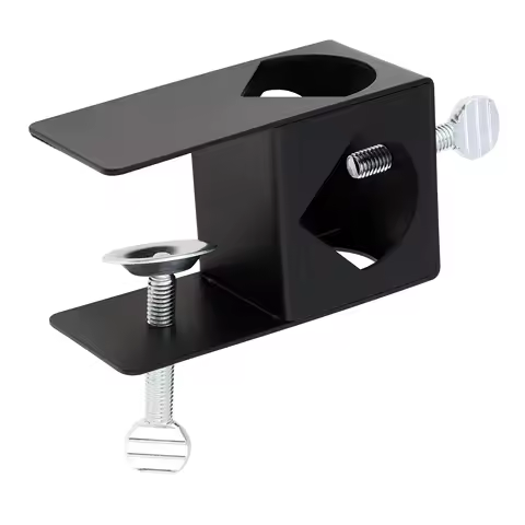 Universal Pole Holder Bracket Deck Mount Clamp for Yard Lawn Garden Torch Light Deck Fence Table Mount Clamp