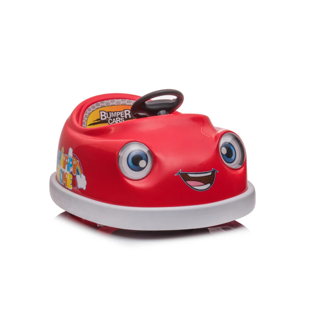 Auto paraurti per bambini, 12 V Dual Drive 1-6 anni Auto elettrica per bambini con asta di spinta Piatto piano USB BT Musica Cavallo a dondolo