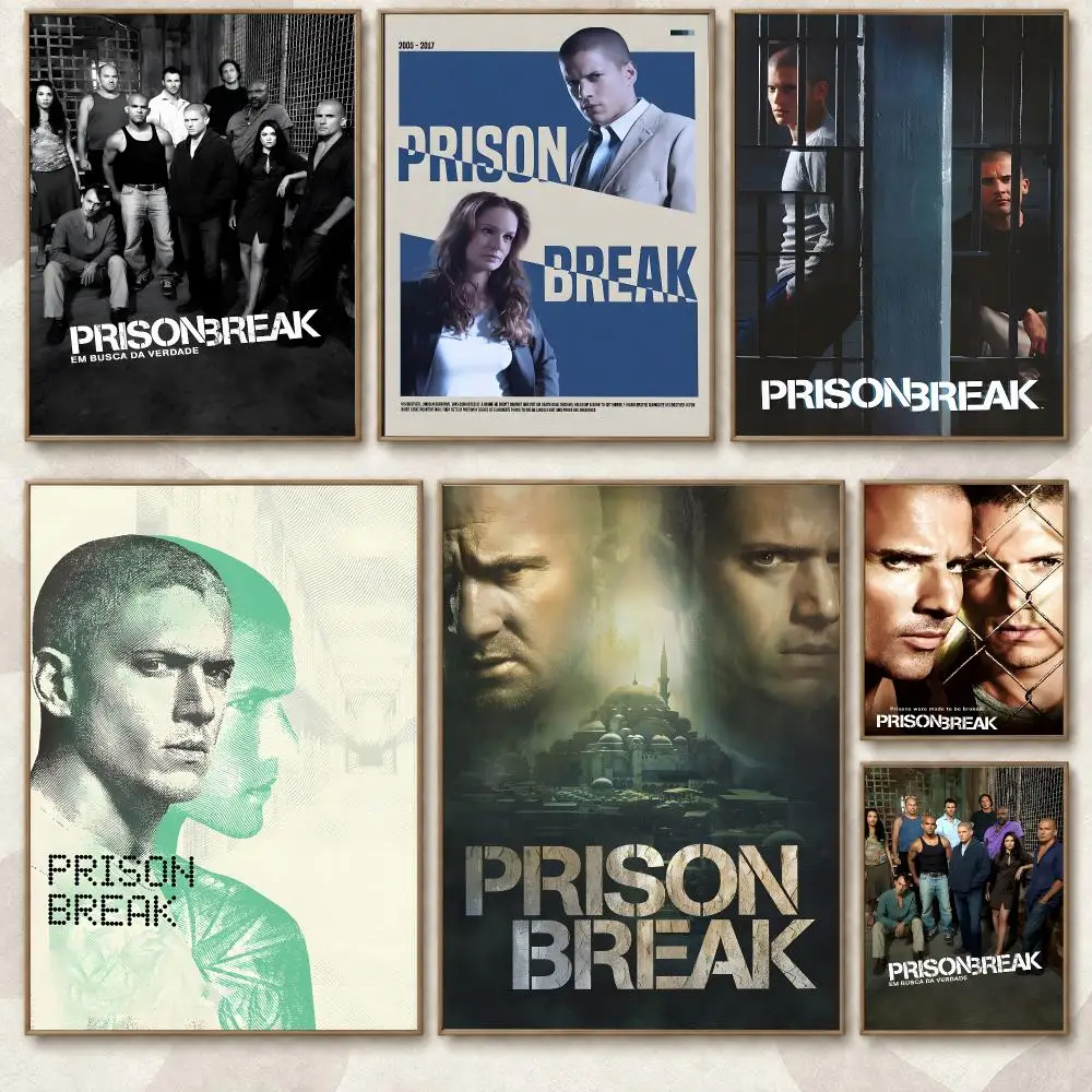 Prison Break TV Series Dramatic Escape Style Aesthetic Poster Aesthetic Art Print for Bedroom & Living Room Decor, Unframed