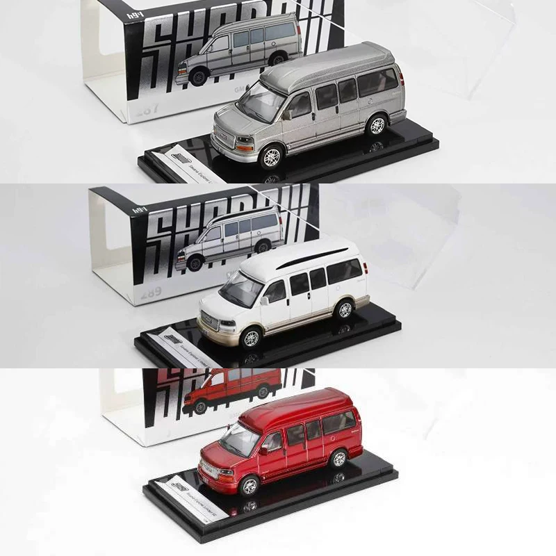 

SHADOW 1:64 Scale GMC Van Simulation Alloy Car Model Static Collectible Toy Gift Souvenir Decoration