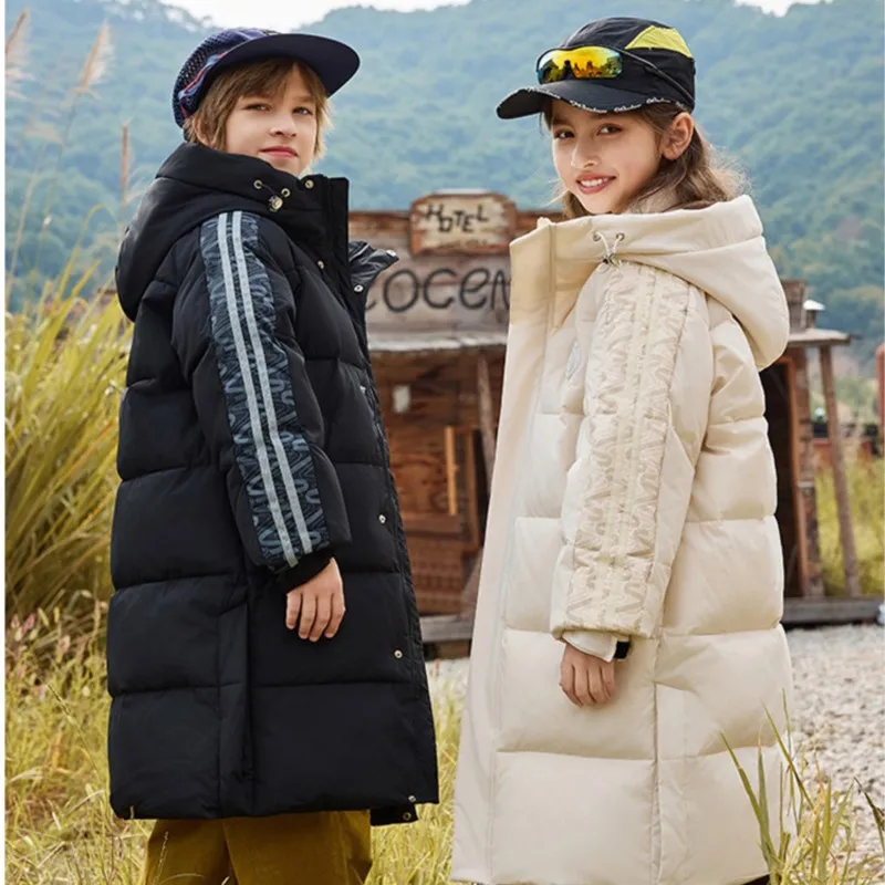 

RAISE -20 Degree Children Boys Down Jacket Thick Warm Teen Boy Hooded Winter Outerwear Coat 5-14Y Kids Junior Girl Puffer Jacket