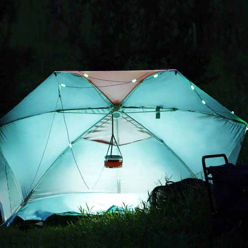 Guirxiété lumineuse solaire étanche aste, lampes de tente, lampe de camping, randonnée, lumière de secours, ampoule extérieure, nouveau, 2023