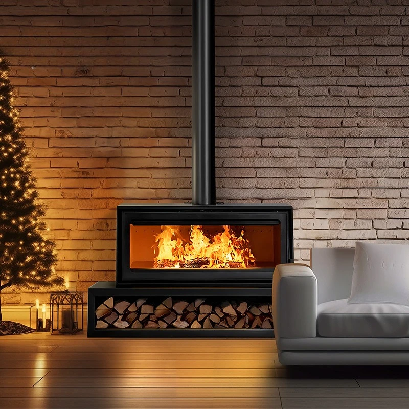

Fireplace real fire household wood burning heater European high carbon steel embedded firewood